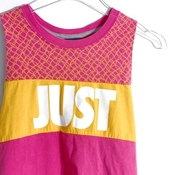 Nike Pink & Melon Retro, Colorblock Graphic Tank - Picture 2 of 8